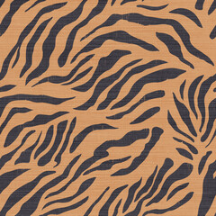 Seamless Tonal Zebra Stripe on Linen Pattern

