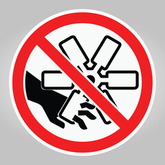 No Mobile Device Use Symbol with Hand and Phone Illustration