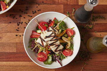 Caesar Salad – Classic Salad Served in Elegant White Bowl