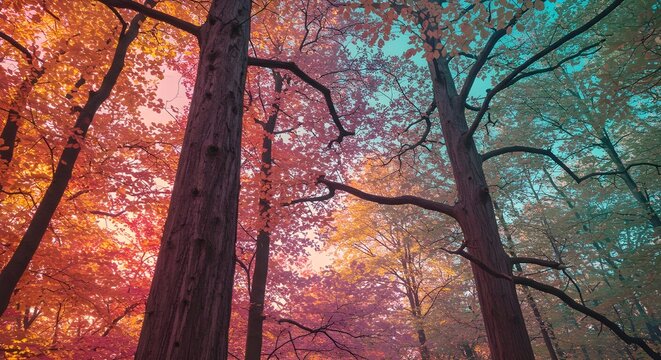 Ramas de &aacute;rbol desnudas con color oto&ntilde;o de oto&ntilde;o