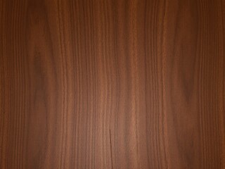 Close up of a flat brown wooden surface with vertical grain patterns and subtle variations