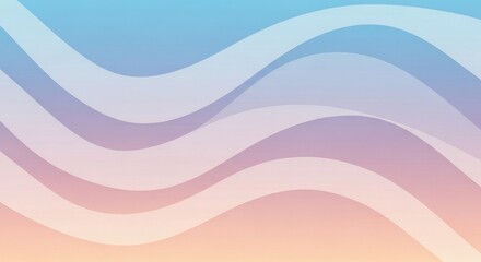 Abstract pastel gradient background with flowing curved lines and soft colors