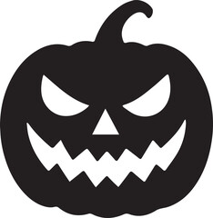 Spooky Pumpkin Illustration – Scary Halloween Jack O’ Lantern Design