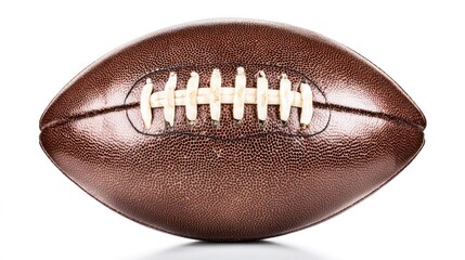 Fototapeta premium American football isolated on white surface in a clean product shot.