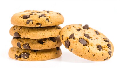 Stack of chocolate chip cookies
