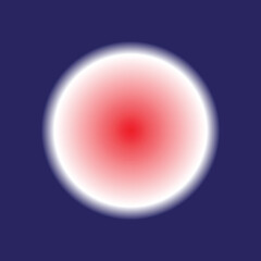 Red Core Gradient &ndash; Abstract Intensity Field with Blue Background and Radiant Center