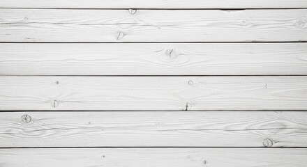 White wood background with horizontal planks and rustic texture, isolated on white background