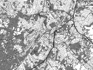 Obraz premium Black and white city map of Morristown New, Jersey, illustrated with fine detail and sketch textures.