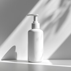 Plastic pump bottle for mockup work