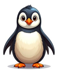 Obraz premium Cute cartoon penguin