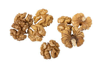 Fresh walnuts or akhrot isolated on transparent background