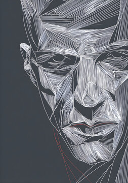 one line monochrom, simple, Rammstein