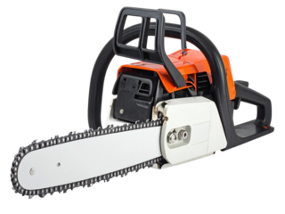 chainsaw isolated on white background