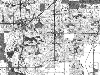 Obraz premium Monochrome sketch map of Apple_Valley, Minnesota, highlighting roads, rivers, and urban design.