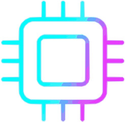 Cybernetic Core: A sleek, stylized illustration of a central processing unit (CPU), symbolizing the core of technological advancement and digital transformation.