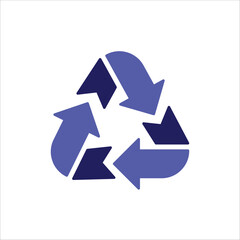 recycling icons. simple colored vector