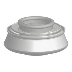 A cup with a lid on