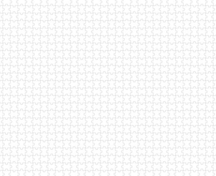 White jigsaw puzzle pattern and background