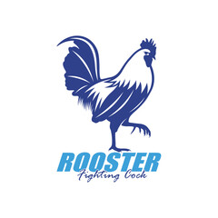 Rooster logo vector illustration, Chicken logo template design
