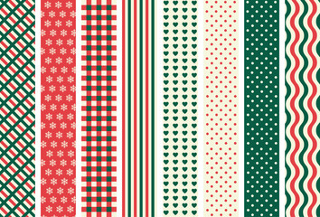 Various patterns fabric bundle set. Elegant Pattern Design bundle set perfect for fabric, wallpaper, and graphic projects.