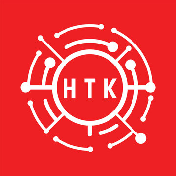 HTK letter design. HTK letter technology logo design. HTK Monogram logo design for an entrepreneur and business.