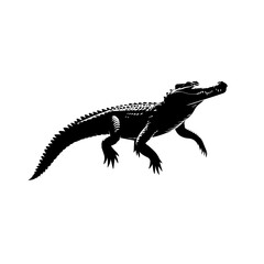 Crocodile Vector Illustration – Ferocious Jungle Predator Artwork