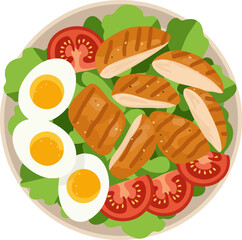 Simple Protein Salad Icon