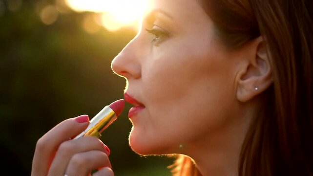 A moment of beauty and self-expression captured in a warm, soft glow of an evening setting.