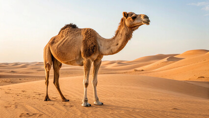 camel in the sahara