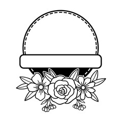 Frame Flowers Svg Vector