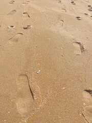 footprints in the sand