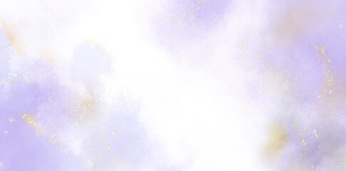 Abstract Watercolor purple and Gold Texture Background for Design and Decoration