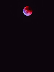 Blood Moon Supermoon Lunar Eclipse Rare Celestial Event with Red Glow in Night Sky Cosmic Background for Astronomy Themes Futuristic Design Digital Wallpaper Web and Creative Projects.