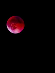 Blood Moon Supermoon Lunar Eclipse Rare Celestial Event with Red Glow in Night Sky Cosmic Background for Astronomy Themes, Futuristic Design Digital, Media Creative Projects. Moneynetar Collection 