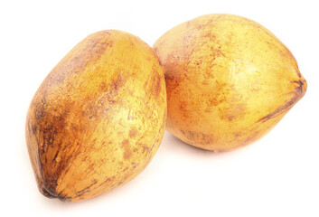 Fresh Golden Hainan Coconuts - Hulled Tropical Fruit from China