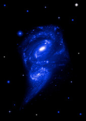 galaxy in a free space.
