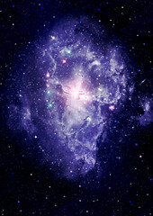 galaxy in a free space.