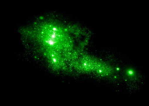 galaxy in a free space.
