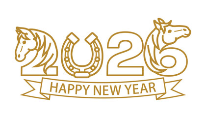 2026 Year of the Horse Logotype Design