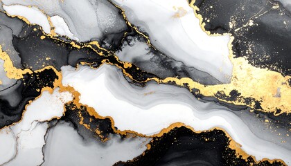 Abstract fluid art with flowing patterns