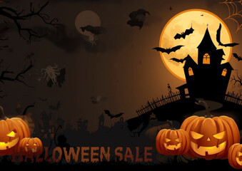 Halloween-themed images featuring pumpkins, perfect for advertisements, greeting cards, or festive designs