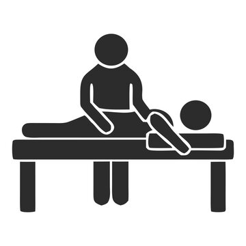 Massage therapy icon vector
