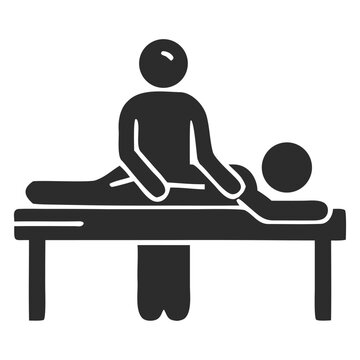 Massage therapy icon vector
