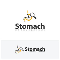 Find Stomach logo vector. Simple vector logo design for medical human health.
