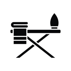 ironing board icon vector design template simple and clean