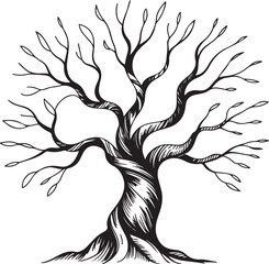 Tree Silhouette Vector Illustration