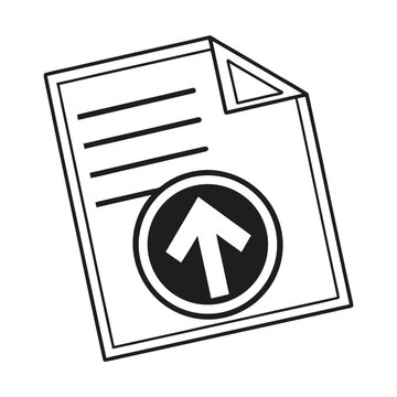Upload file icon vector
