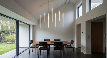 Fototapeta premium Modern dining room interior design