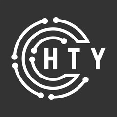 HTY letter design. HTY letter technology logo design. HTY Monogram logo design for an entrepreneur and business.