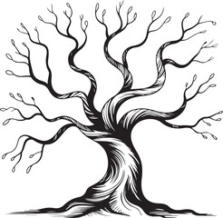 Tree Silhouette Vector Illustration